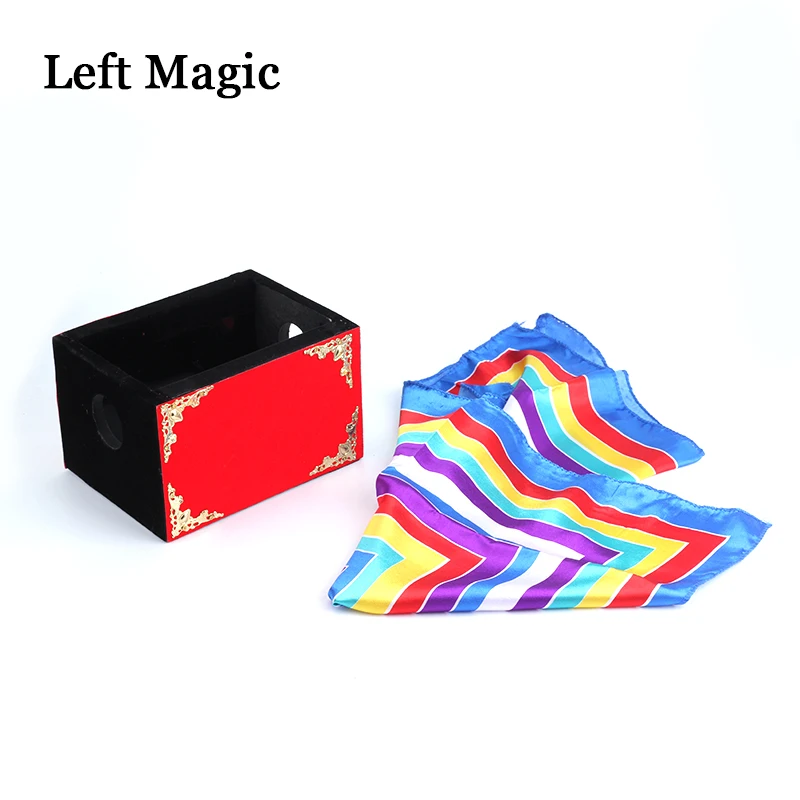 

Silk Through The Fire/Fire Box - Stage Magic Tricks Scarve Appeairng Magic Props Magician Stage Illusion Gimmick Props Funny