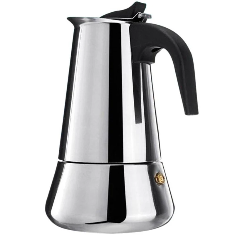 Эспрессо чайник Moka Pot машина нержавеющая сталь для (450 мл) Итальянская Кофеварка