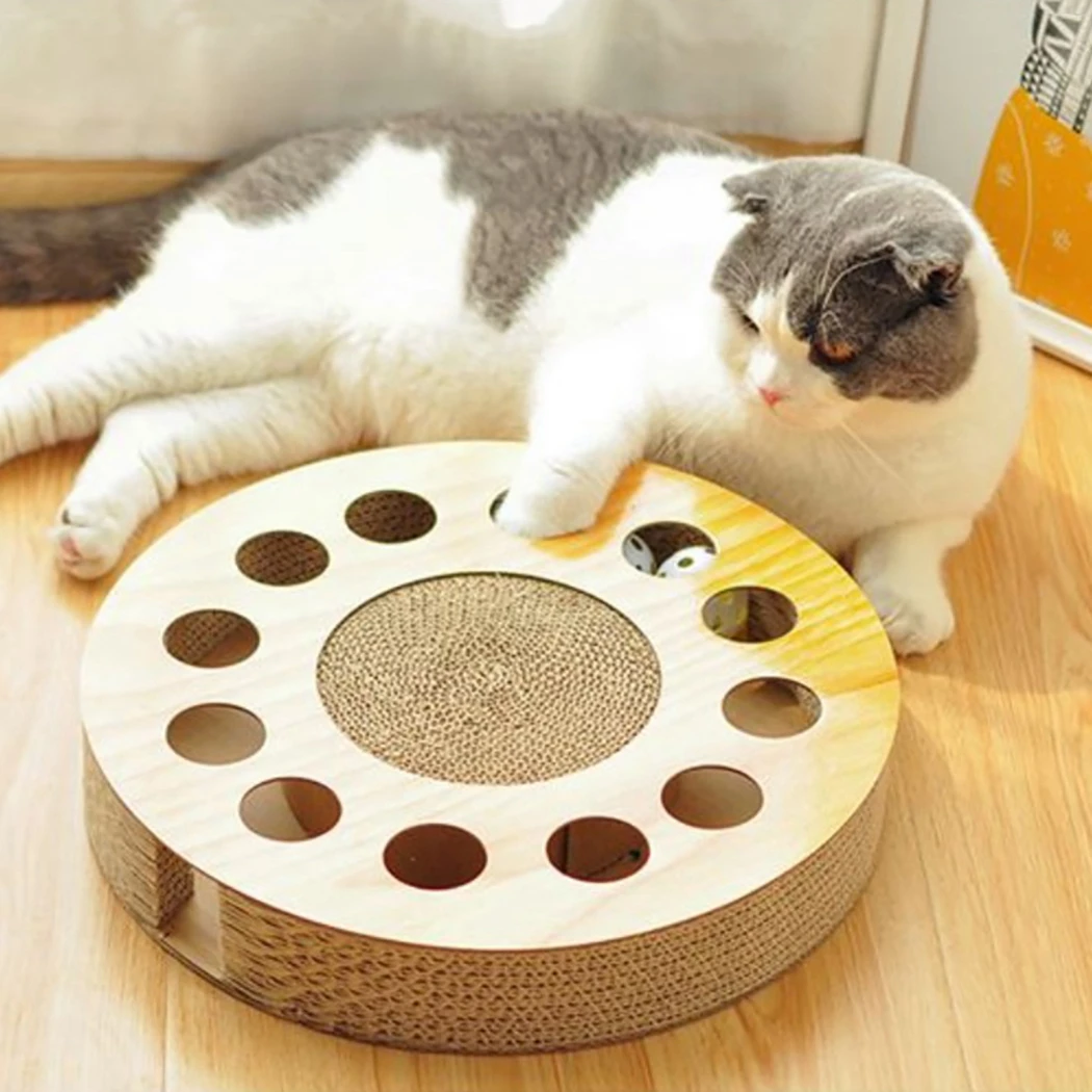 Cat Kitten Scratch Board Soft Bed Mat Claws Care Corrugated Scratcher Cat Training Toy Scratch Interactive Cat Scratching Pad