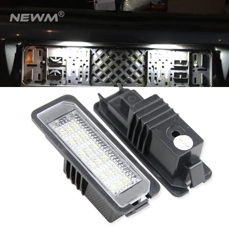 

2 pcs a Lot Rear Registration Number Plate Light Bulb for VW LED License Plate Light for Passat for Polo Car Number Plate Lights