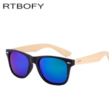 2017 Best Hot Top Bamboo Man Ray Brand Designer Mirror Sun Glasses Rayed UV400 Wood Shadows Shades Master Rivet Sunglasses