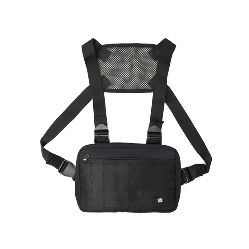 A Chest bag Нагрудная сумка Новая Мужская поясная сумка Регулируемая Хип-хоп посылка Сумки через плечо функциональные нагрудные сумки Kanye West - Цвет: A Chest bag