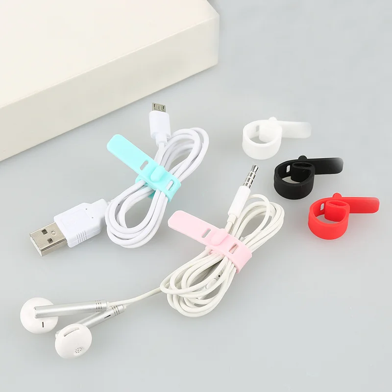 

14cm For Mouse Cord Earphone HDMI Aux USB Cable Organizer Wire Winder Cable Holder Management Wire Cable Protector