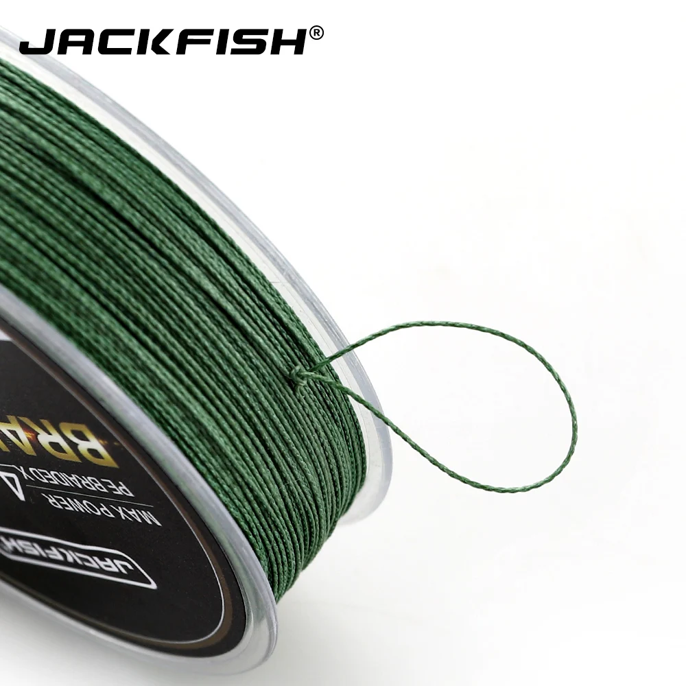 JACKFISH 100 м 4 нити PE плетеная леска с подарком 10-80LB PE леска с посылка для ловли карпа в соленой воде