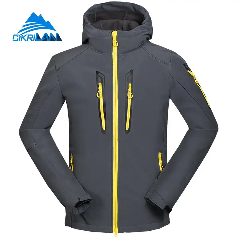Мужская Открытый Отдых Туризм Soft Shell Пальто Ветровка Восхождение Походы Softshell