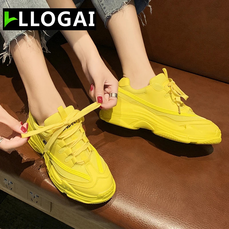 

Comfortable Rubber Ladies Shoes Breathable Mesh Platform Sneakers Vulcanized Shoes Casual Women Shoes Spring Autumn Shoes Women