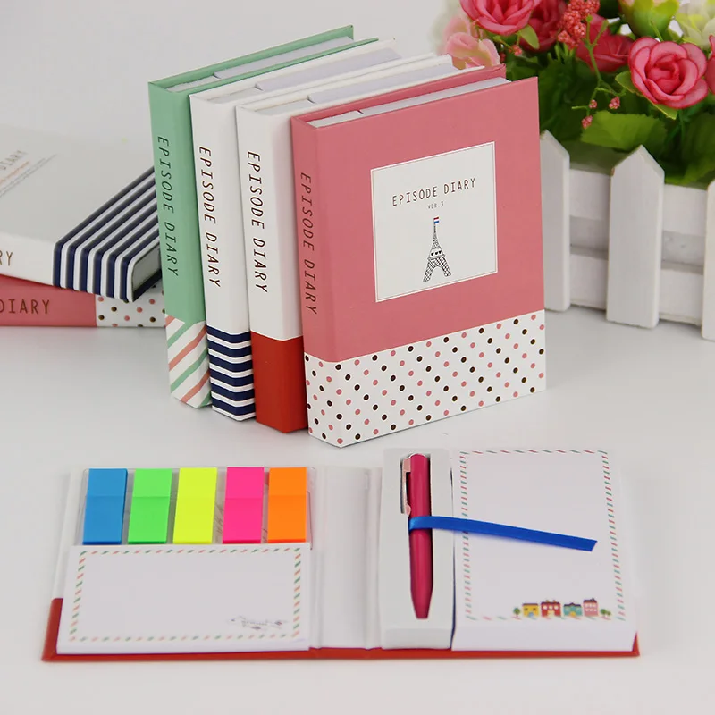 

Novelty Creative Kawaii Mini Memo Pad Comes With Ballpoint Pen Notepad Give Their Children The Best Learning Stationery 1pcs
