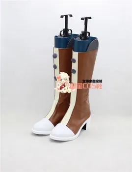 

Vocaloid Girls Brown Long Halloween Cosplay Shoes Boots X002