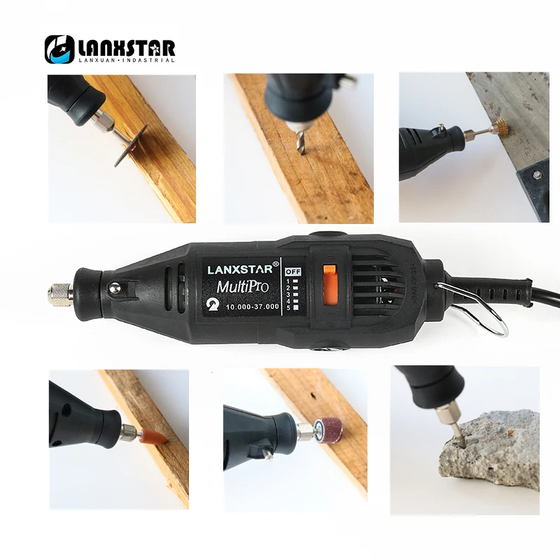 Высокое качество LANXSTAR бренд Dremel стильный Точильщик DIY Ручная Электрическая Дрель аксессуары переменная скорость роторная гравировка шлифовальные станки