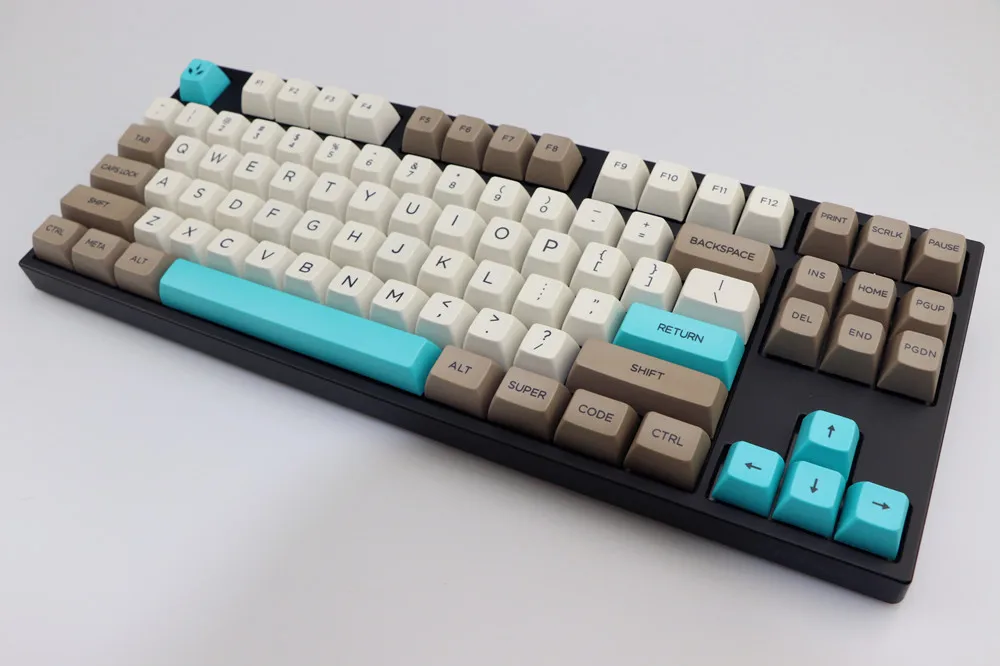 Прохладный Джаз ретро бежевый 134 клавиш SA PBT Keycap сублимационная клавиша Cherry MX switch keycaps для механической игровой клавиатуры