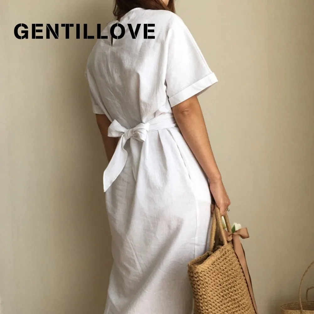 Женское офисное платье миди Gentillove элегантное винтажное с коротким рукавом и