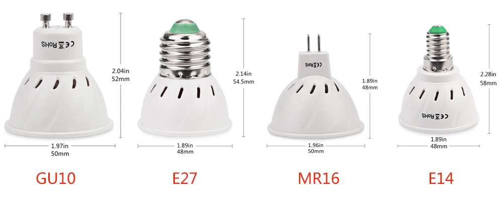 E27 E14 GU10 MR16 220-240 В светодиодный светильник Bombillas лампы SMD2835 лампада 48 Светодиодный s Освещение в помещении теплые /холодный белый