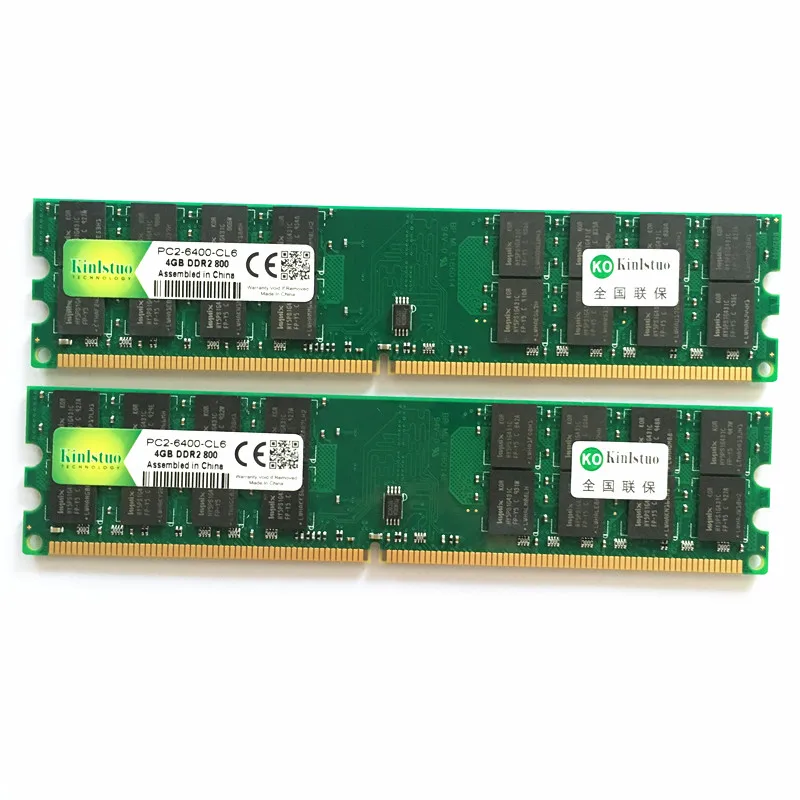 Kinlstuo ddr2 Рамс 4 ГБ 800 мГц AMD памяти ПК 6400 DIMM 240PIN desktop для M4N78 GA-MA770 M3A78 M68M N68S M2N68-AM материнская плата