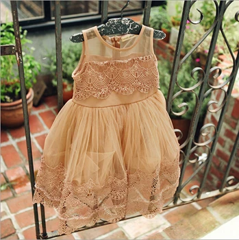 

2016 girls summer dresses korean baby fashion lace tulle princess party dresses designer brand kids clothes 2-6y