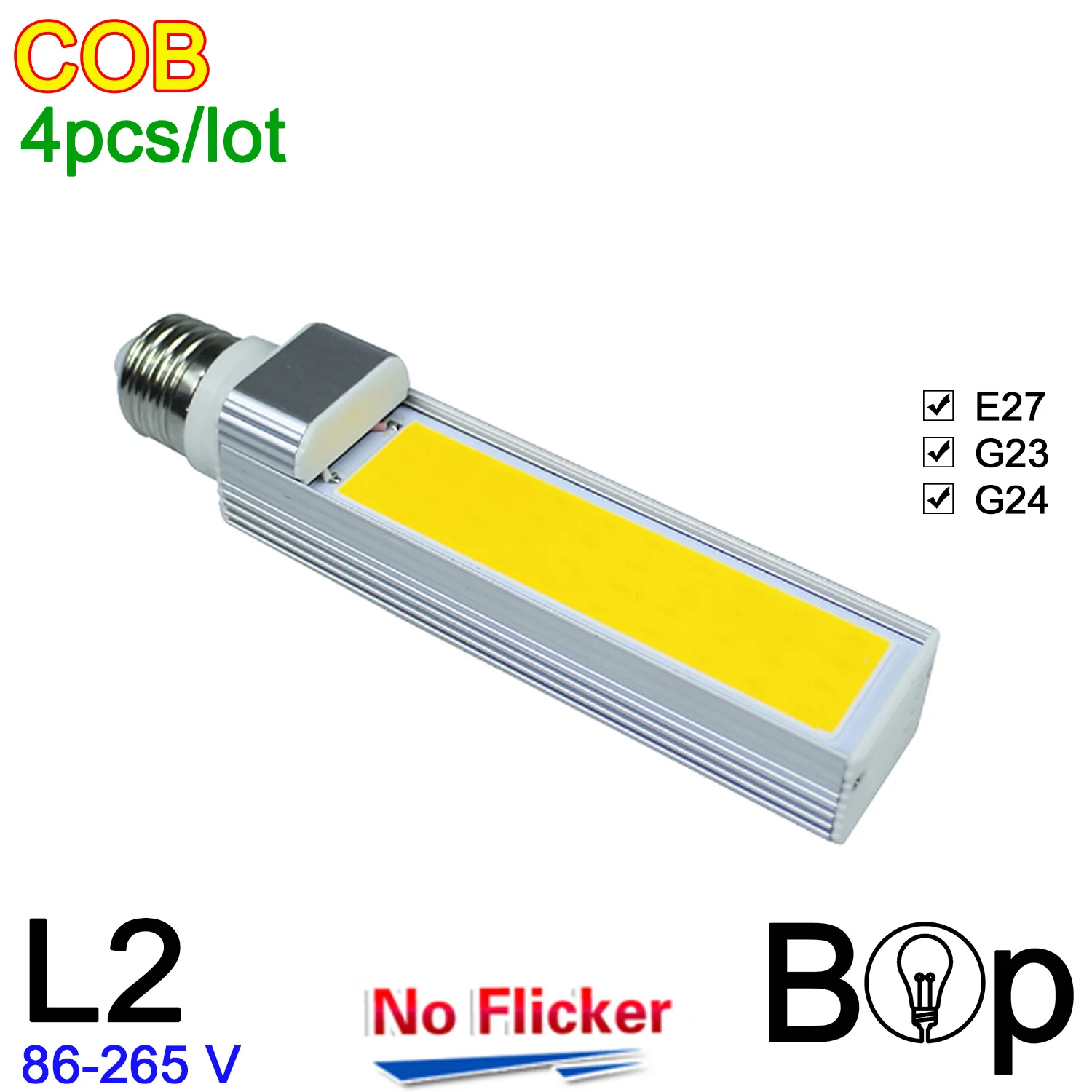 4 шт./лот BOP E27 G23 G24 COB G24-4 220 В 230 110 Светодиодов Cron лампы Энергосберегающие Лампада 10