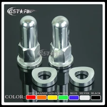 Silver MX Rim Lock Covers Nuts Washers Security Bolts Fit CRF YZF WRF KXF KLX RMZ