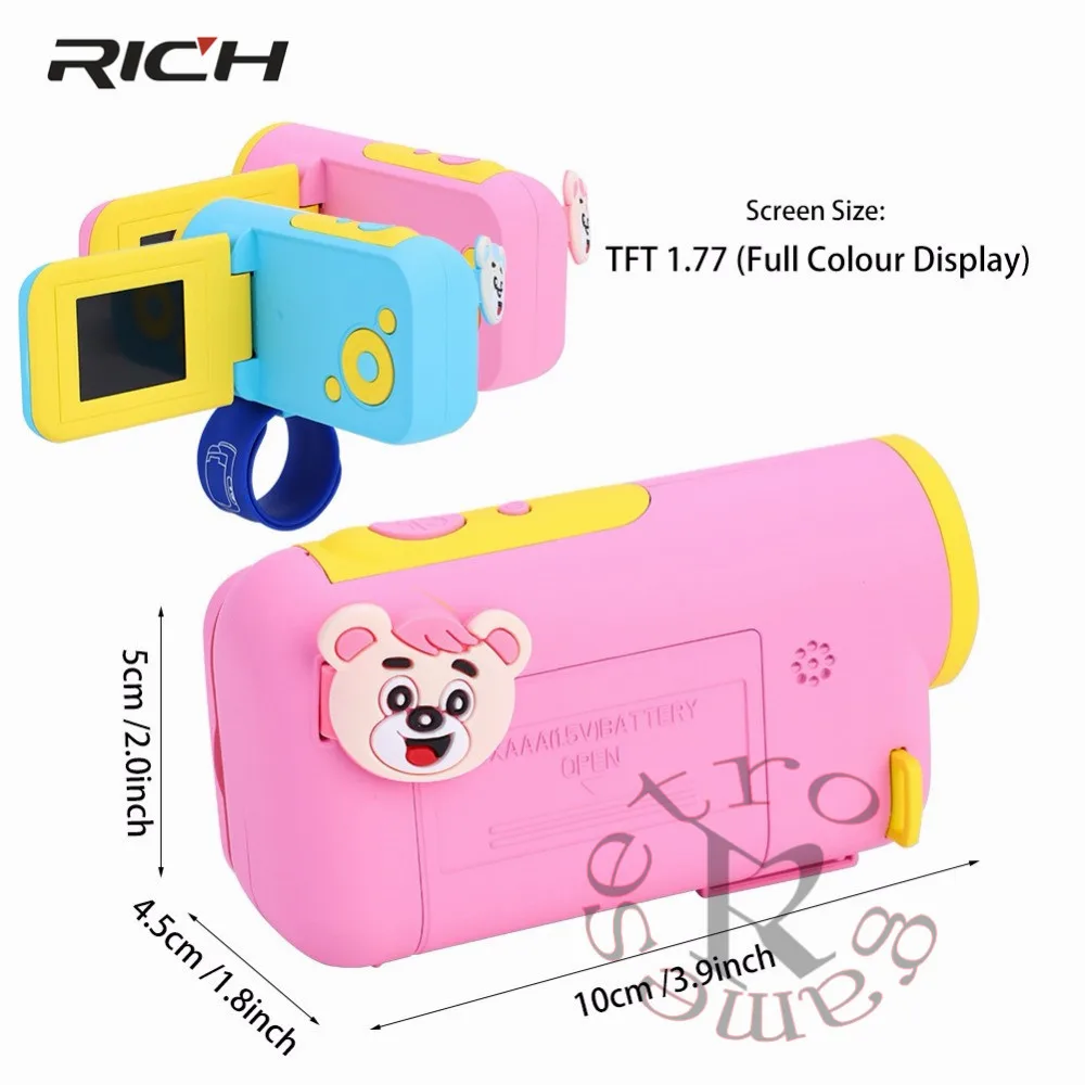 Мини DV 1/4 &quotHD CMOS 1514 пластиковая портативная Милая Детская цифровая камера LSR