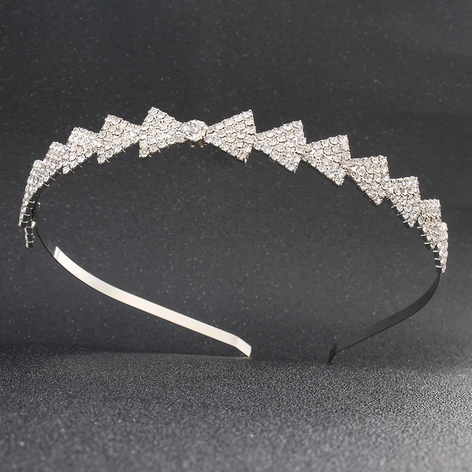 Diamante Rhinestone Headband Cute Girl Bowknot Party Pageant Crystal