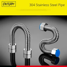 304 Stainless Steel Basin&Toilet Water Pipe Bellows Tube 1/2″ Plumbing Hot&Cold Hose Bathroom Heater Connector Corrugated Pipes