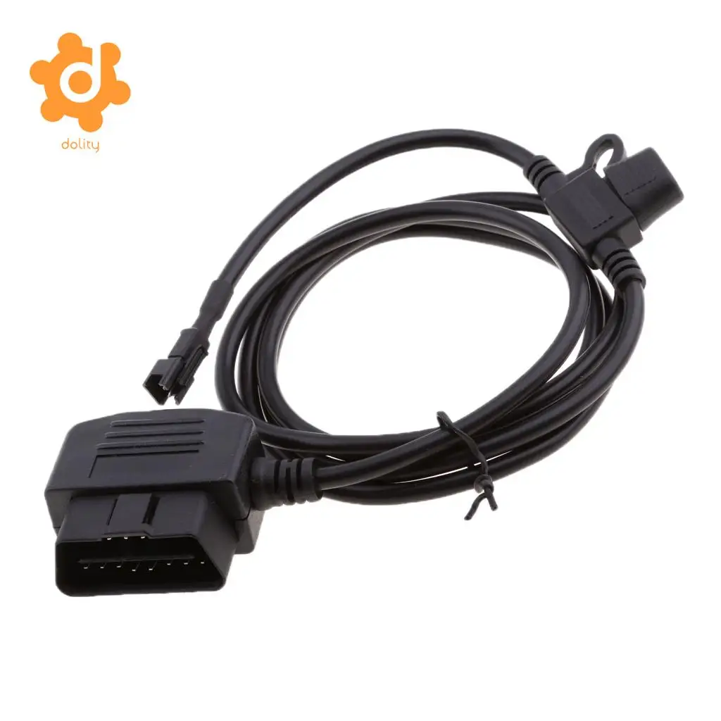 dolity Universal Car OBD2 to 2-Pin GPS Power Plug Connector Adapter Wire