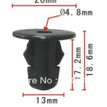 100 шт. автомобильный козырек клип капот и Крыло Винт Втулка чехол для toyota 90189-06065