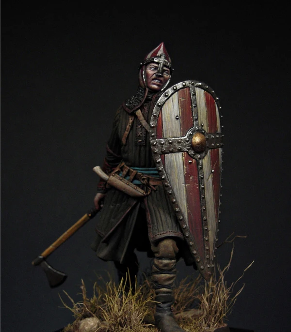 

Unassambled 1/24 75MM ancient Warrior (WITH BASE )Historical Resin kit miniature model Unpainted