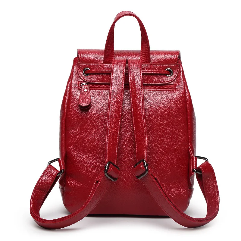 Модный женский кожаный рюкзак женский рюкзак для путешествий для девочек-подростков mochila mujer femininas
