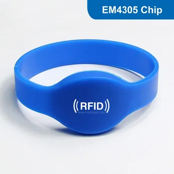 

WB01 Siliocne RFID wristband Bracelet tag proximity tag RFID Smart Tag for Access Control 125KHZ 512bit R/W with EM4305 Chip
