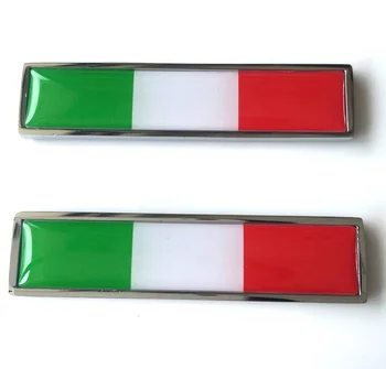 

2Pcs Italy Italian Flag Decal Emblem Car Fender Side Sticker Styling Car-covers Fit For Benz BMW VW Audi Fiat Panda etc