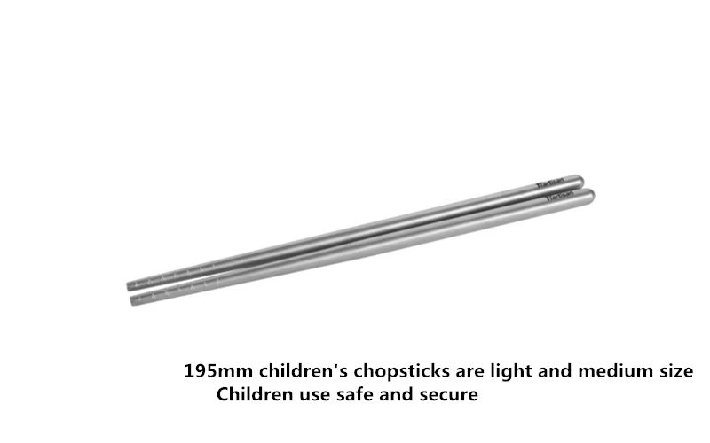 Tiartisan еда класса топ чистый титан китайские палочки для еды для суши бытовой квадратный палочки держатель 1 пара для пикника на открытом воздухе