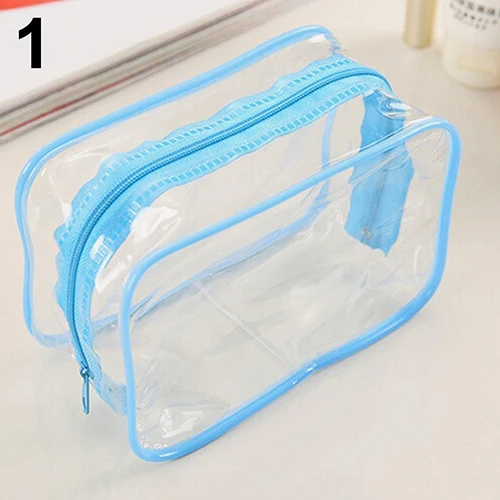 Clear Transparent PVC font b Travel b font Cosmetic Make Up Toiletry font b Bag b