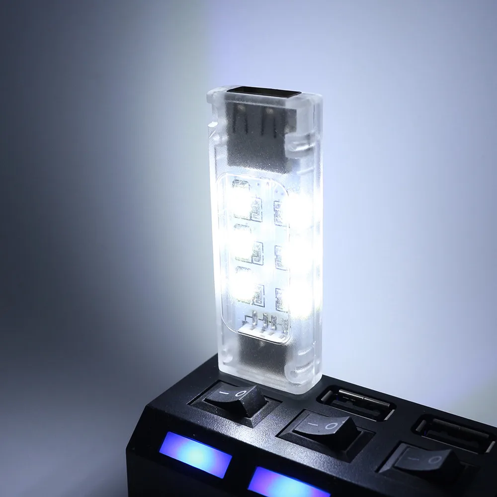 12 светодиодов мини USB led ночник двойной освещения подключаемых 5730 портативный кемпинг лампа ПК Ноутбуки Мощность банк DC 5 В