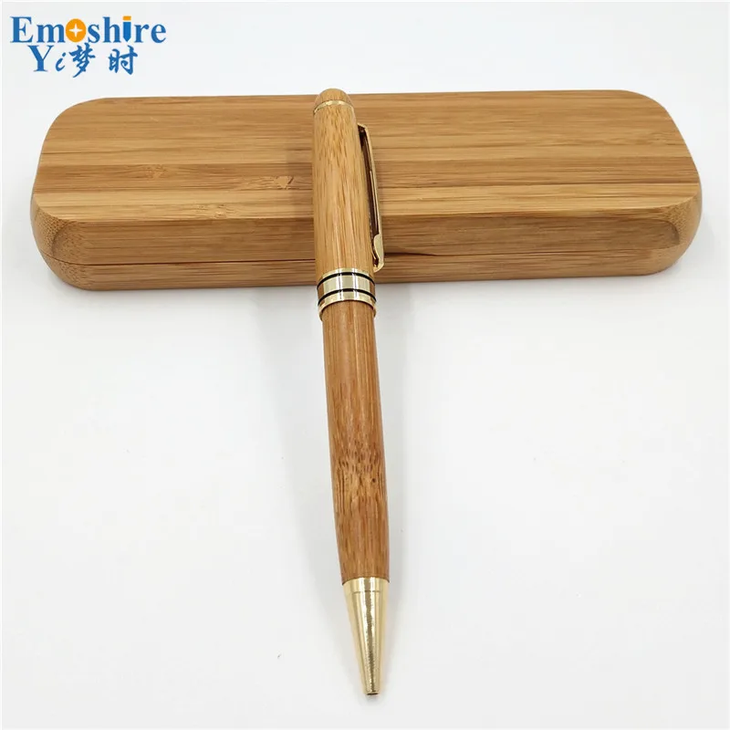 Emoshire Factory Outlet bamboo ball pen fine suit bamboo pencil case bamboo pen custom lettering custom (11)