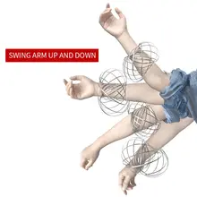 Удивительный, металлический кольцо, игрушки, волшебное кольцо, кинетическая весна, забавная уличная игра, Умная игрушка для отдыха, Спиннер