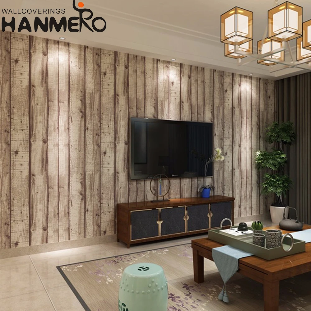 Hanmero 3d Wood Textured Wallpaper Wall Decoration Paint Paper Roll