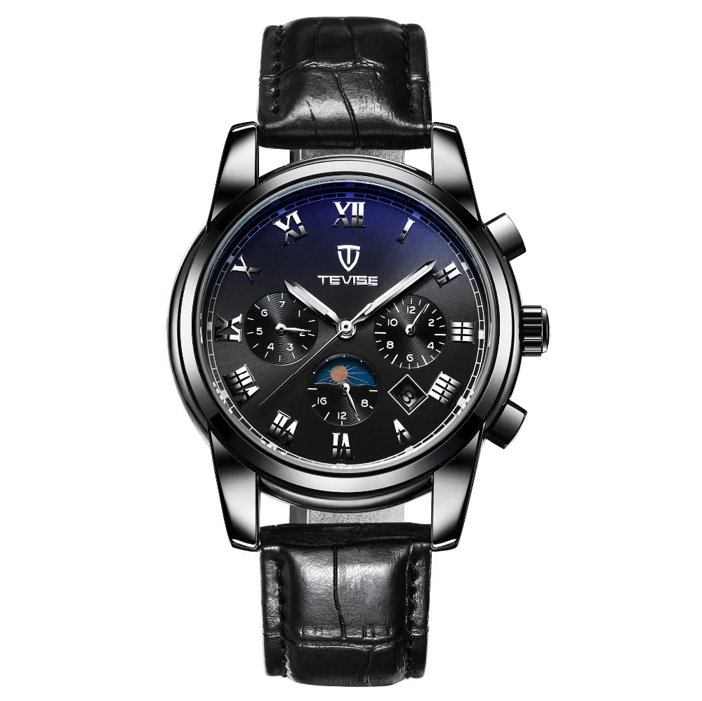 TEVISE Mechanical Watch Men Moon Phase Luminous 30m Waterproof Date Automatic Watch Male Chinese Brand Watches 2017 Fashion  (14)