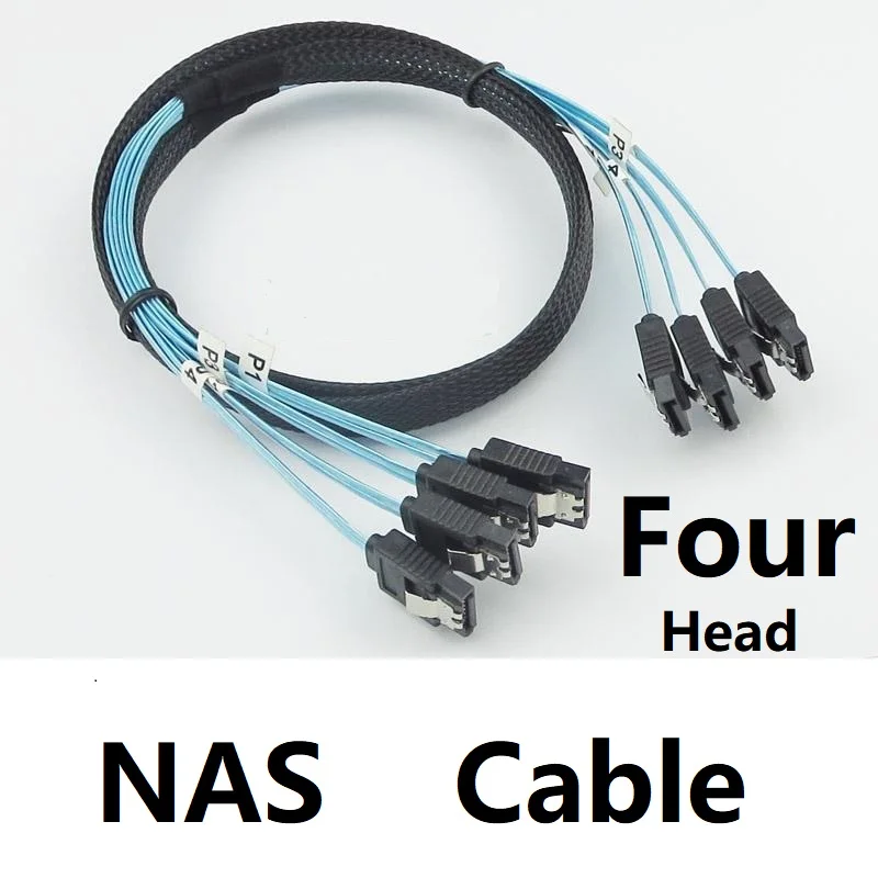 Server SAS Cable High quality SATA 3 6Gbps X 4 High speed Serial port