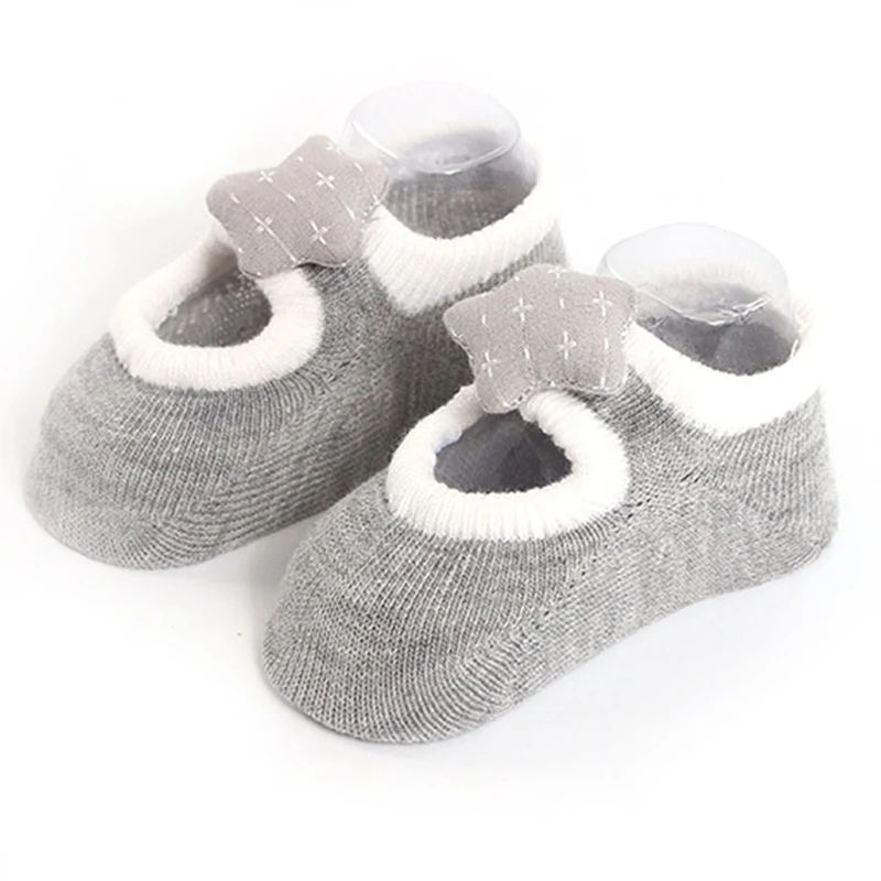 

Cute Newborn Baby Girls Boys Anti-Slip Socks Star Slipper Shoes For Baby Toddler Girl