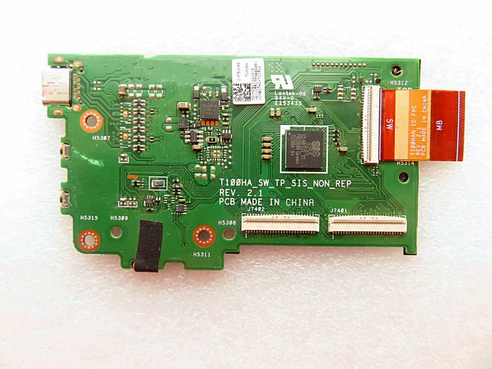 Оригинальная usb плата для ASUS T100HA T100TAF T100HA_SW_TP_SIS_NON_REP переключатель питания кнопка