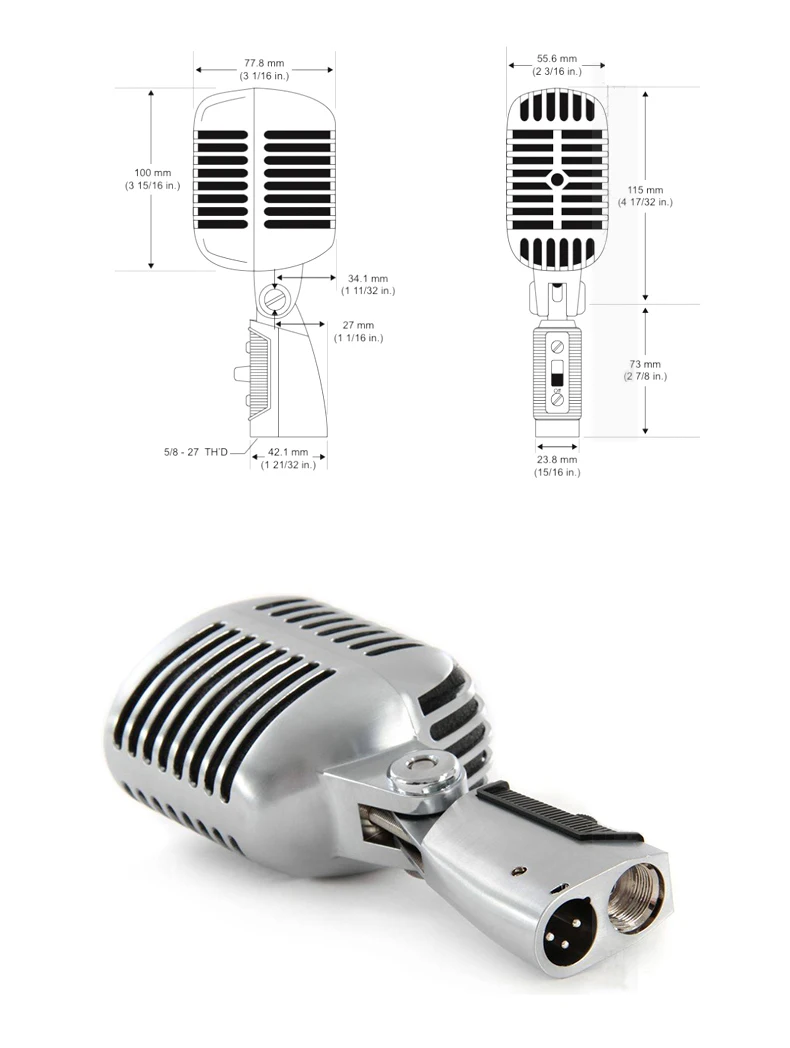 55 sh II классический ретро ностальгия микрофон 55SH классический качели профессиональный динамический проводной микрофон вокальный с переключателем