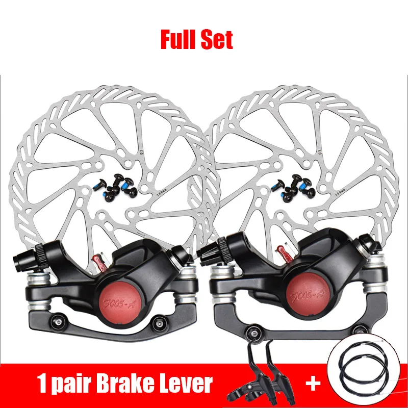 Mountain Bike Hydraulic Disc Brakes Levers Calipers Front Rear Brake Set 1PC