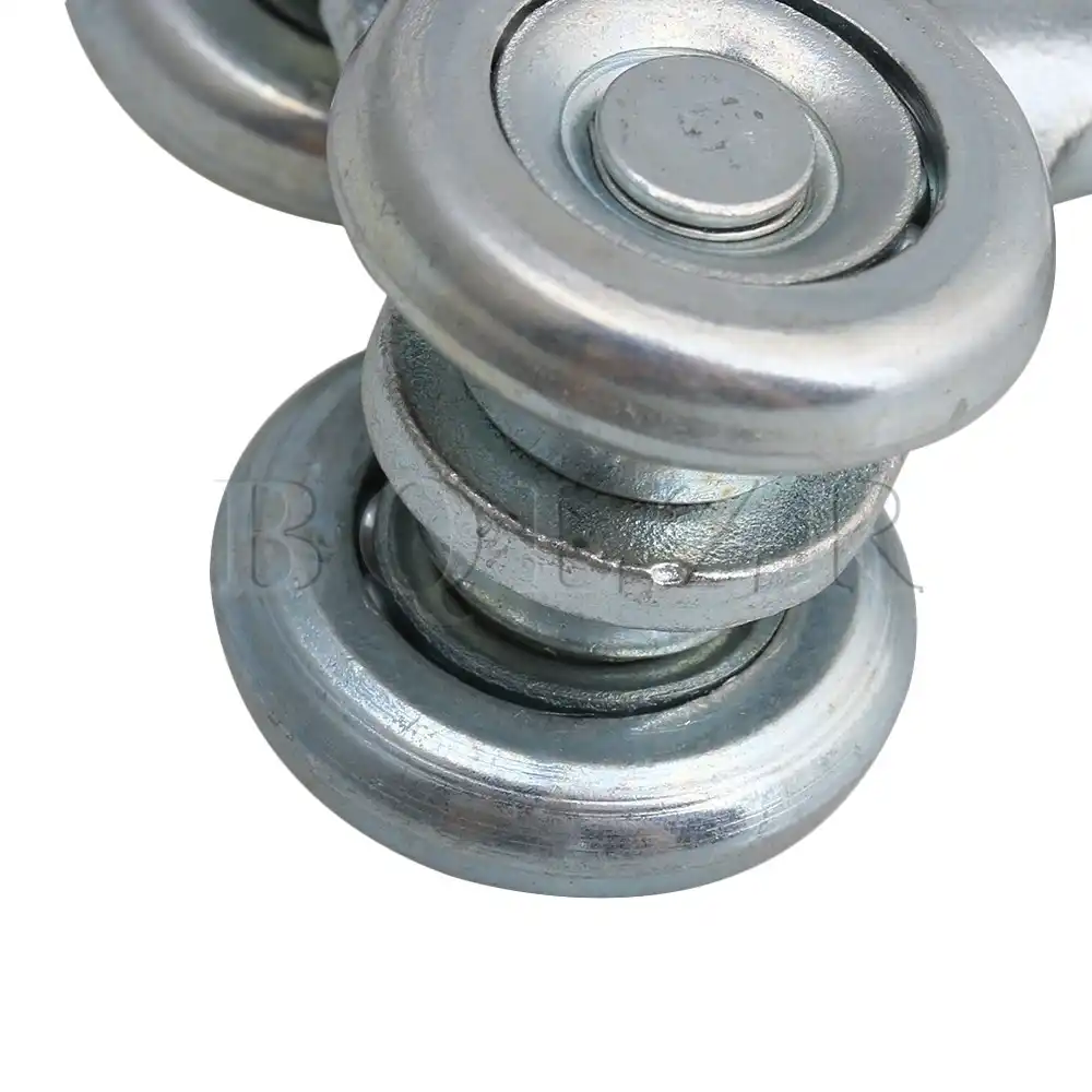 Bqlzr 24mm Wheel Dia Steel Rail Hanging Trolley Wheel Sliding