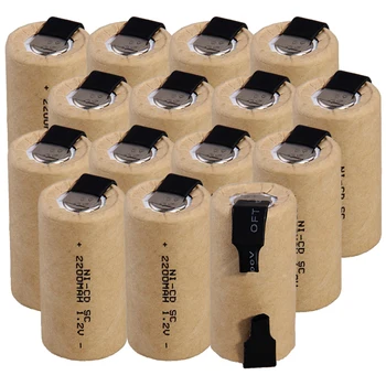 

Lowest price 15 piece SC battery 1.2v batteries rechargeable 2200mAh nicd battery for power tools akkumulator