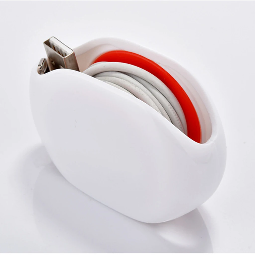  2 Packed USB Cable Manager PE Cord Case Earphone Reel Winder Portable Cable Storage Compatible Wire Organizer 