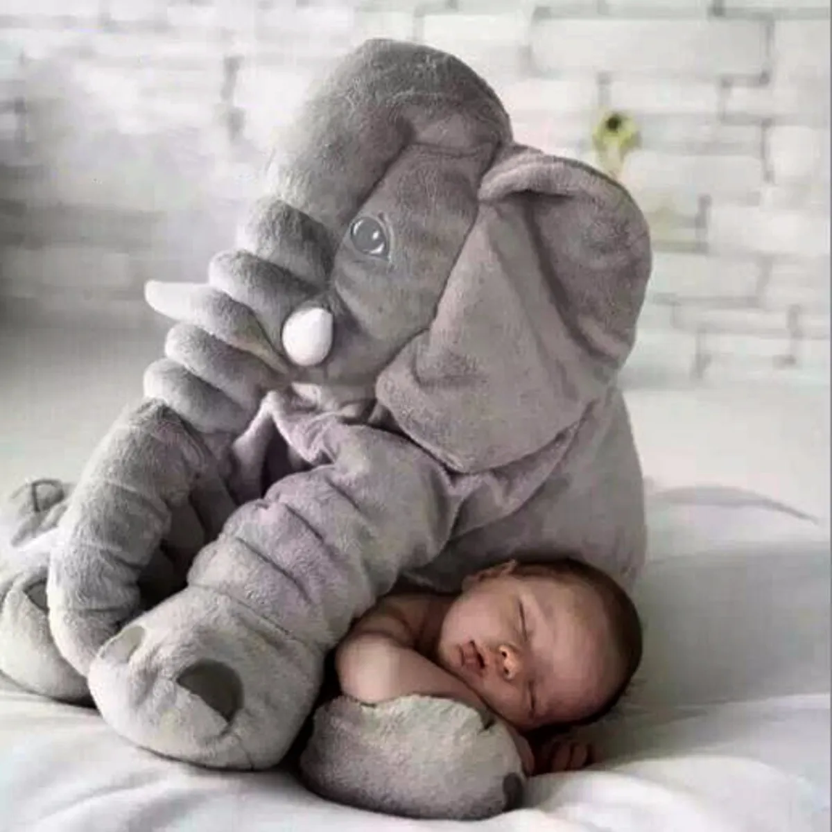 Cartoon 60cm Elephant Baby Pillow Cute Jumbo Elephants Plush Doll