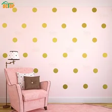 54 шт/44 шт/18 шт Золотой Серебряный горошек Настенная Наклейка в детскую комнату детские наклейки на стены домашний декор DIY художественное украшение стены