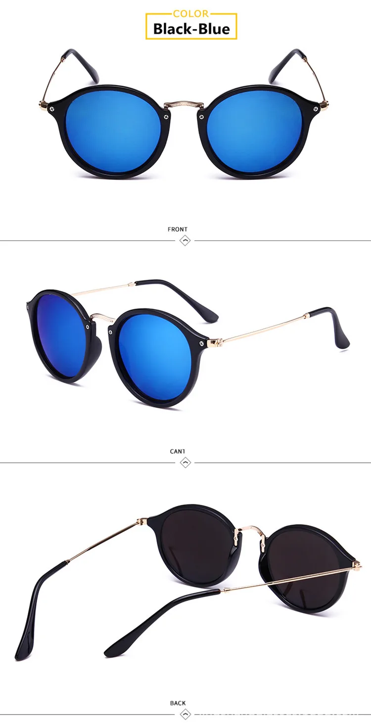 Новое поступление, круглые солнцезащитные очки, Ретро стиль, для мужчин, wo, фирменный дизайн, солнцезащитные очки, Ретро стиль, зеркальное покрытие, UV400