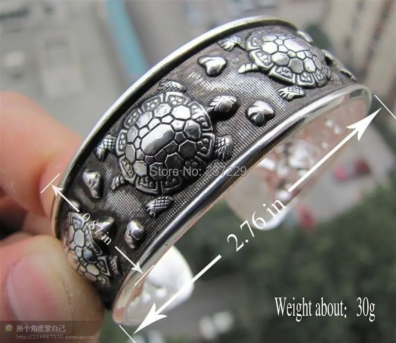 

Wholesale 10PCS ^^^^New Design Tibetan Tibet silver Bracelet Totem Bangle Cuff Bracele