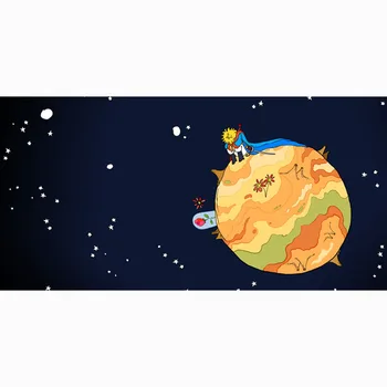 

Adult Bamboo Fiber Bath Towel Large Thick Textile Beach Towels Hotel Bathrobe Little Prince Print Throw Blanket 70 X 140CM