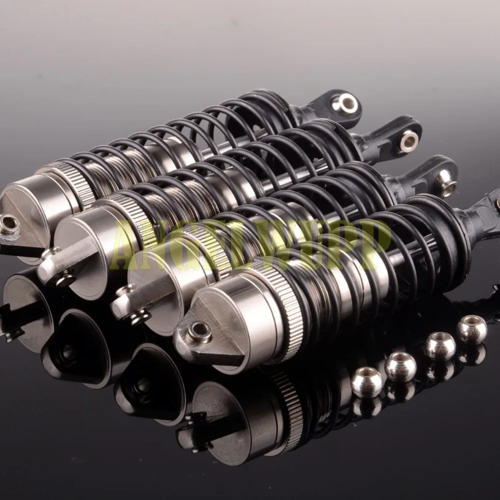 

RC Car Traxxas Slash 4x4 Aluminum Front & Rear shock Absorber 100MM&110MM Gray